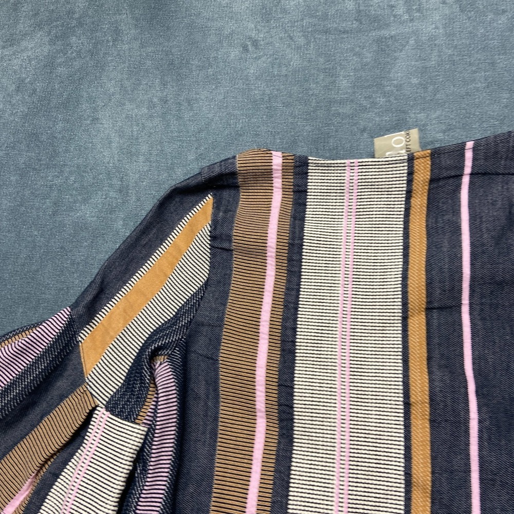 Anthropologie Dolan Left Coast Blouse Top Womens Multicolor Jacquard Bell Sleeve - Picture 14 of 14